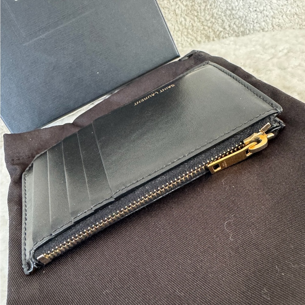 Saint Laurent Black Card Holder - Picture 10 of 11